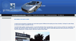 Desktop Screenshot of nickautobody.com